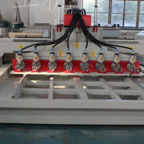 High accuracy precision 2512 wood cnc router 2500*1200mm multi spindles for chair legs