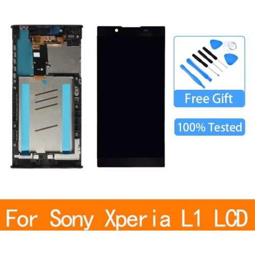 5.5 inch LCD Display for Sony Xperia L1 G3312 touch screen Digitizer Sensor Panel Assembly G3311 G3313 Frame