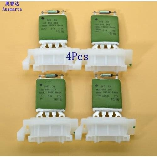 1-4 Pcs NEW Heater Blower Motor Resistor For Eos Golf Passat A3 Seat 1KD959263 1KD 959 263