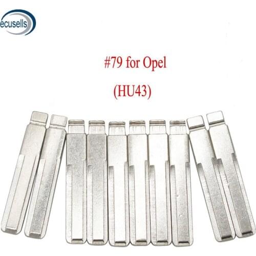 10pcs/lot, Universal Remotes Flip Key Blade 79# for KD Remote NO.79 Uncut Blade HU43 for Opel