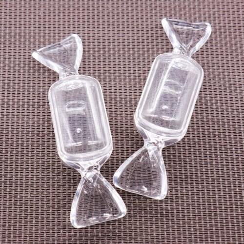 10pcs Transparent Clear Candy Boxes Plastic Sweet Shape Gift Box Packaging for Wedding Baby Shower Birthday Party Decoration