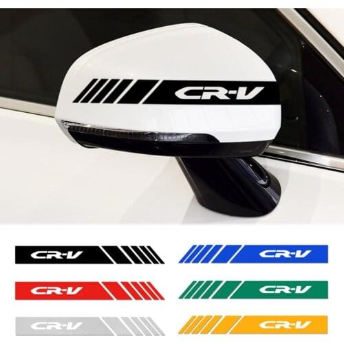 2Pcs/Lot Car Rearview Mirror Stickers Stripe Car Reflective Decal for Honda CRV CR-V Auto Body Styling Stickers Accessories