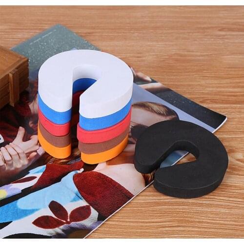 4PCs Soft Baby Door Stopper Kids Finger Protector Kitchen Bedroom Security Door Children Finger Protection Baby Safe Locks