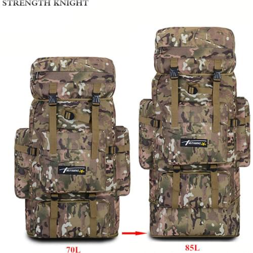 85L Large Capacity Backpack Nylon Waterproof Military Camouflage Molle Army Bag Men Backpack Rucksack for Hike Travel Backpacks