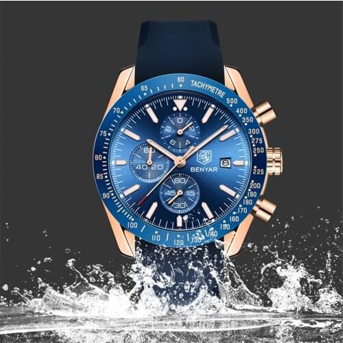 Quartz Watches Women Luxury Multifunct Men Sports Watch Waterproof Mens Wristwatch Silicone Strap Shock Luminous Analog Watches