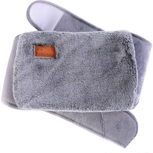 Electric Hot Water Bottle Rabbit Fur Rechargeable Warm Belt, Multifunctional Warm Waist Treasure Belt, Palace Belt, Knee Pads