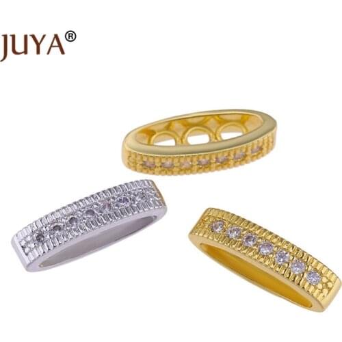 Supplies For Jewelry Shining Zircon Czech Beads For Bracelet Jewelry Making Diy Copper Micro Pave Charms Beads Beading Bijoux