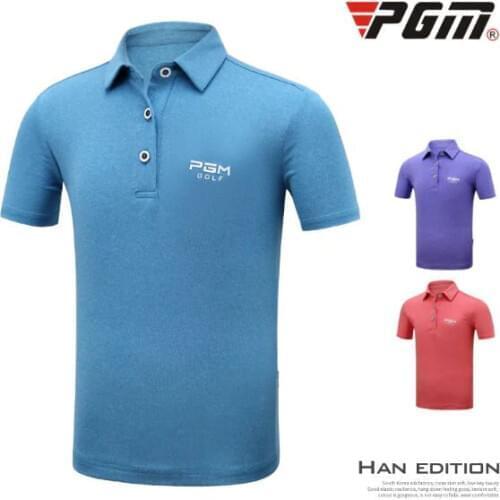 Pgm Golf Men Ultra-Thin Tops Short Sleeve T-Shirt Summer Quick Dry Sportswear Jersey Breathable Cool T-Shirt