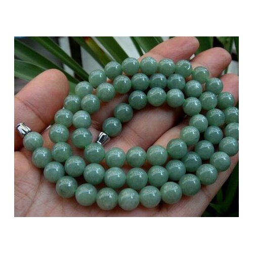 Fine Jewelry Necklaces Gift Free Natural Rare /Jadeite Bless Beads Necklace