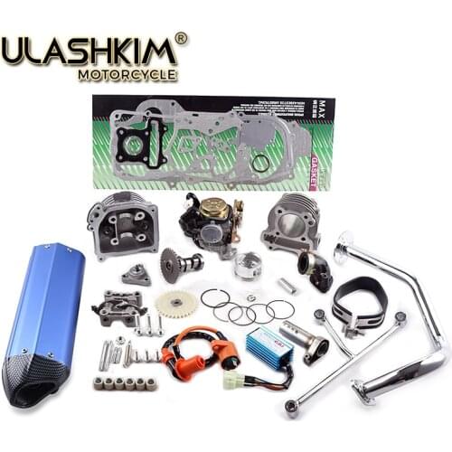 GY6 50 60 80 upgrade to 100 cc ERG Cylinder Head Kit Assembly Racing exhaust CDI Coil Camshaft Carburetor