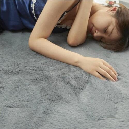 Imitation Fur Rug Soft Plush Carpet For Living Room Home Decor Fashion Modern Bay Window Cushion Childrens Bedroom Bedside Mat