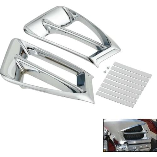 Motorcycle Chrome Air Exhaust Intake Accent Trim For Honda Goldwing GL1800 2012-2016 13 14