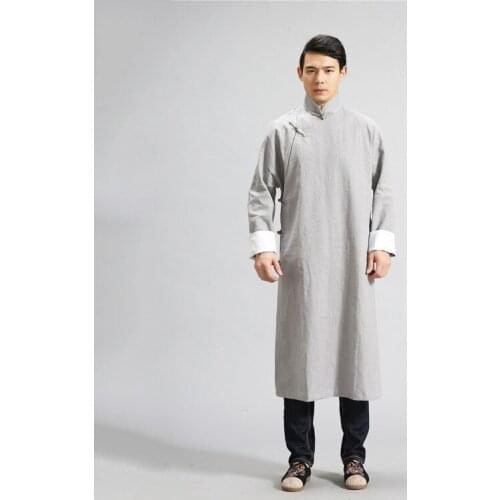 Men Kungfu Tai Chi Martial Arts Shirts Linen Chinese Traditional Loose Quickly Dry Sweatshirt Casual Meditation Wushu Uniforms