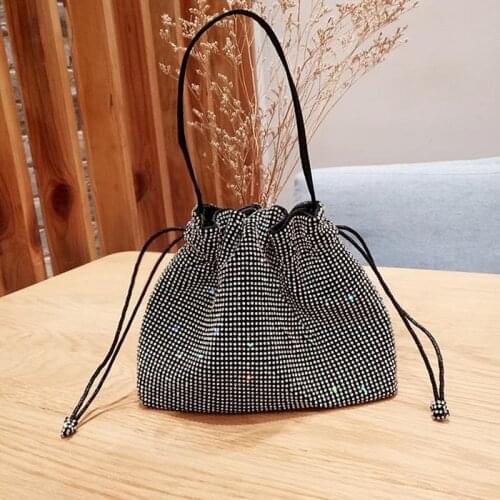 2020 new Female Diamond Handbag Vintage Crystal Design Evening Bag Wedding Party Bride Clutch Bag Purse rhinestone shoulder bags