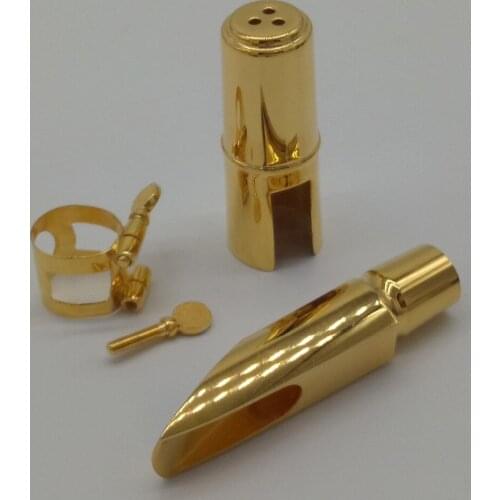 New De Xin Tenor Soprano Alto Saxophone Metal Mouthpiece Professional Advanced Sax Mouth Pieces Accessories Gold Plating
