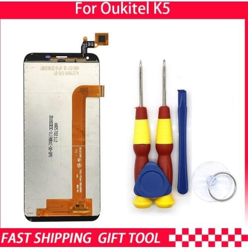 New original Touch Screen LCD Display LCD Screen For Oukitel K5 Replacement Parts + Disassemble Tool