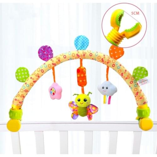 Plush Stuff Toys for Kids Baby Toddlers Gift Soft Toy on Stroller Pram Crib Educative Rattle Squeaker Rustle Children 12 Months