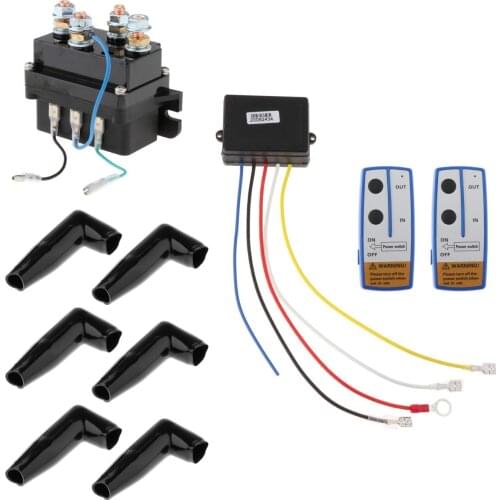 Relay Switch 12V Solenoid Relay Contactor Winch Solenoid Switch Thumb Fit For ATV UTV Solenoid Switch (Color : Black)