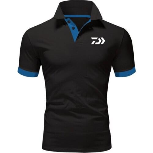 Summer Mens Short Sleeve POLO Shirt Fashion Lapel Business Casual Social Shirt High Quality Simple Mens Polo Shirt Navy Polo