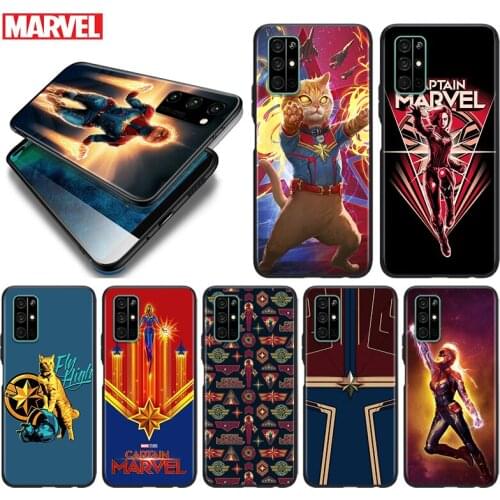 Silicone Cover Avengers Captain Marvel For Honor 9 9S 9A 9C 9X 9N 9i V9 10 10i 10X X10 Lite Pro Shockproof Phone Case