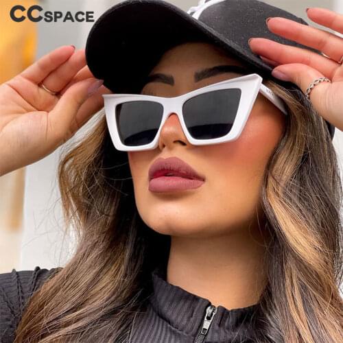 49147 Oversized Cat Eye Square Sunglasses Men Women Fashion Shades UV400 Vintage Glasses