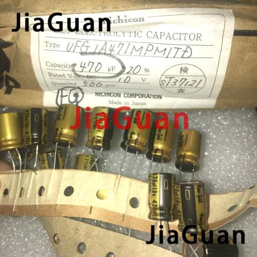 10PCS NICHICON FG 10V470UF 10x16MM fine gold 470UF 10V FineGold 470UF 10V MUSE Audio Capacitor 470UF/10V DAC