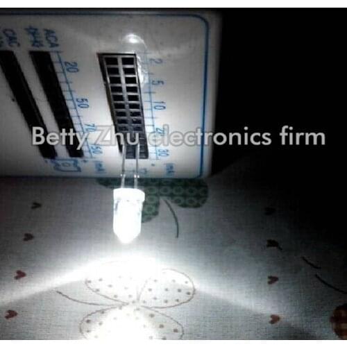 100PCS/LOT F5 5mm LED light-emitting diode white light mist