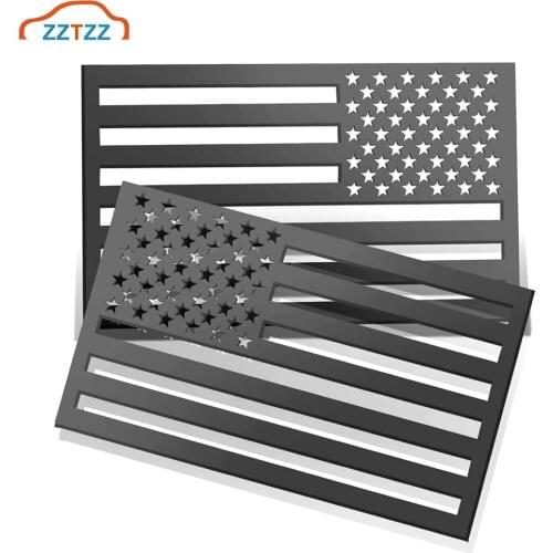 2Pcs/Pair 3D American Flag Sticker Emblem Decals Cut-Out Car Military Patriotic Emblem, Bumper Stickers Decal for Car Truck SUV