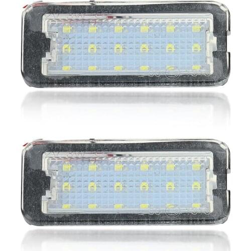 2PCS Car LED License Plate Lights Number Tail Lamp White Fit for Fiat500 500C