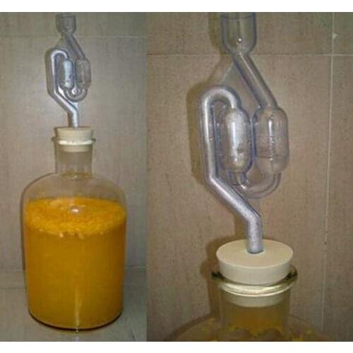 3pcs/lot DOUBLE BUBBLE AIRLOCK-TWIN AIR LOCK FOR BEER WINE MOONSHINE FERMENTATIO, 3/8" ID