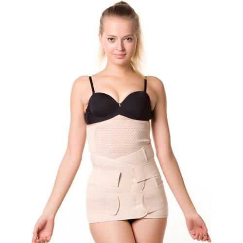 3 in 1 Stomach/Abdomen/Pelvis Postpartum Belt Bandage Body Recovery Shapewear Cinchers Corset Waist Trainer Body Shaper