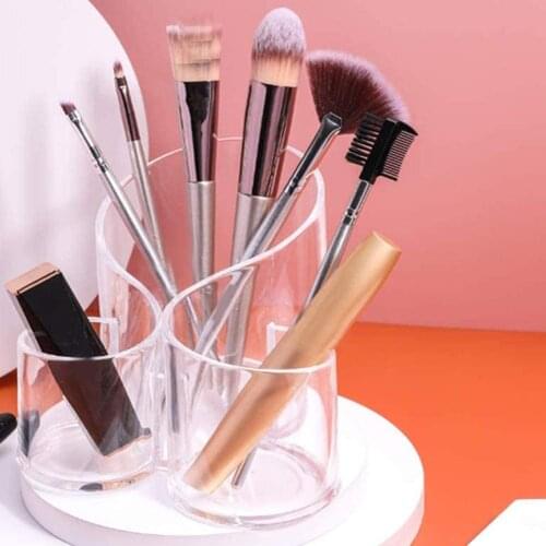 Acrylic Makeup Brush Storage Rack Cosmetic Organizer Box S Shape Makeup Brush Holder Makeup Brush Mascara Lipstick Storage Box