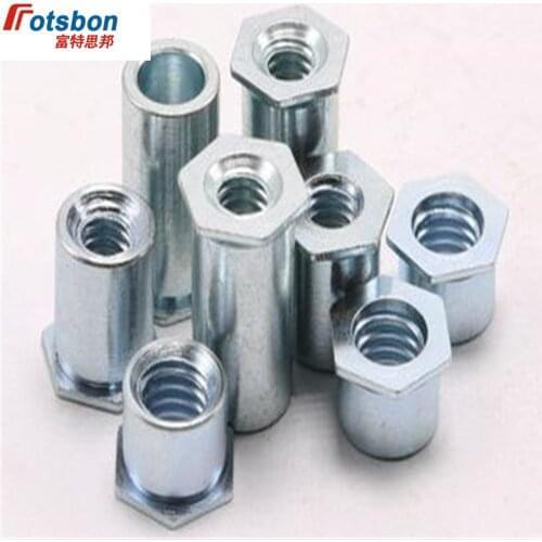 BSO-3.5M3-10 Rivet Blind Hole Threaded Standoffs Self Clinching Feigned Crimped Standoff Server Cabinet Sheet Metal Spacer PEM