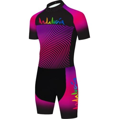 Andalucia One-Piece Skinsuit Tricota Équipement Vélo Maillot Ropa Bicicleta Hombre Jersey Ciclismo Completo Ciclismo Estivo