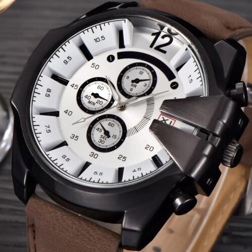 2020 Luxury Brand XINEW Military Watches Men Quartz Analog Clock Leather Clock Man Sports Watches Army Watch relogios masculino