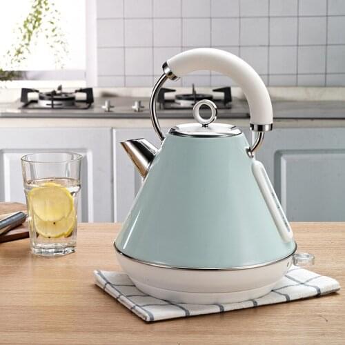 1.8L Retro Electric Kettle Stainless Steel Teapot Household Thermo Pot Detachable Mesh Filter Thermostat Water Kettle 220V
