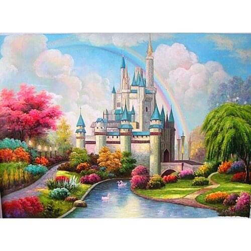 Decor Crafts DIY Disney Dream Castle Full Diamond Painting Needlework Embroidery Round Rhinestone Cross Stitch Handmade Painting
