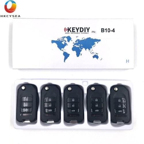HKCYSEA 5/10/15pcs KEYDIY KD900 KD900+ URG200 KD-X2 MINI KD Key Programmer B Series Remote Control B10-4 4 Button KD Remote Key