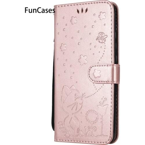 3D Embossing Leather Book Flip Phone Bag For Huawei Y9 2019 Cellular Cases Covers carcaso Enjoy 9 Plus Y6 Prime 2018 Y7 Bumper
