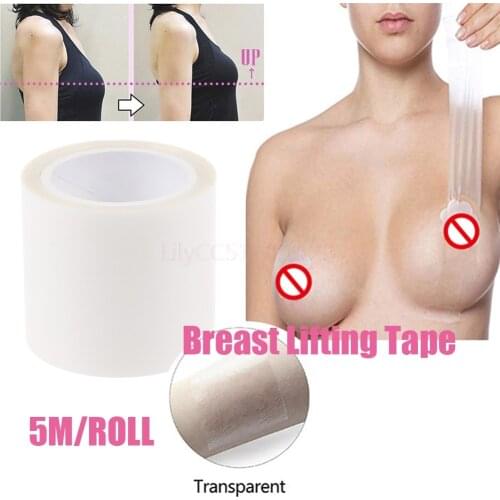 5M Disposable Bust lifting tape Transparent Breast Lift Push Up Tape Invisible Boobtape Nipple Cover Anti-bleeding Breast Patch