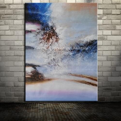Handpainted Canvas Paintings For Bedroom Decoration Pictures On The Wall Modern Abstract Oil Painting Unframed Canvas Art Wall