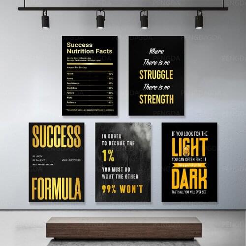 HD Print Modular Picture Iinspirational Words Canvas Painting Poster For Abstract Living Room Home Decor Wall Art No Framework