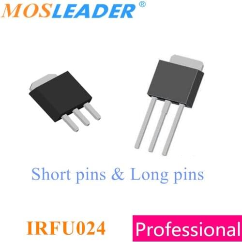 Mosleader IRFU024 IRFU024N TO251 100PCS 1000PCS N-Channel Short pins Long pins Made in China High quality