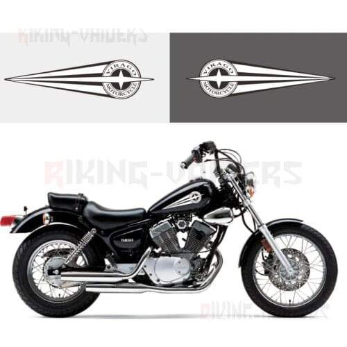 Cross Star Stickers Vinyl Sticker Decal For Yamaha XV250 XV400 XV535 Virago