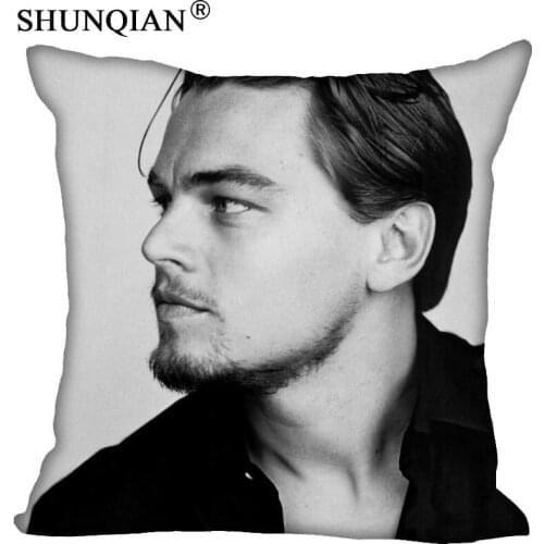 New Arrive Custom Leonardo DiCaprio Pillowcase 40x40cm 60x60cm more size double sides print Home Hot Pillow Cases