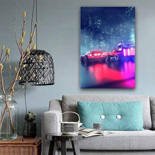 Anime posters retro postersGame Rocket League Poster modern art wall decoration pictures living room corridor panel wall artwork