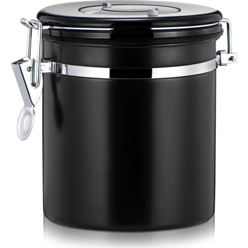 Stainless Steel Seal Pot Storage Tank Tea Coffee Bean Dried Preservation Tank Coffee Maker
