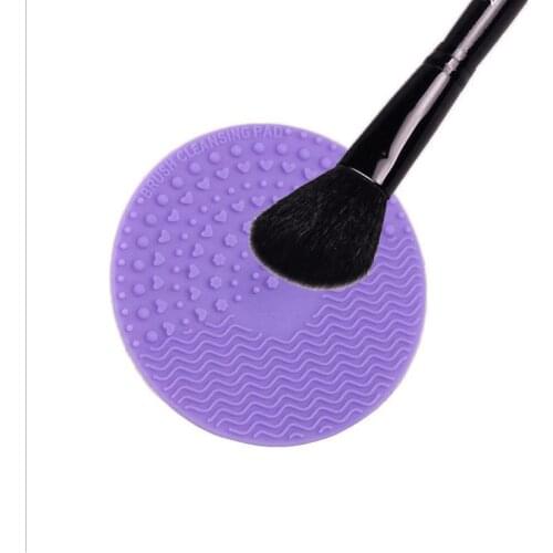 Silicone Cleaning Cosmetic Make Up brush Mat Foundation Makeup Brush Cleaner Pad many color