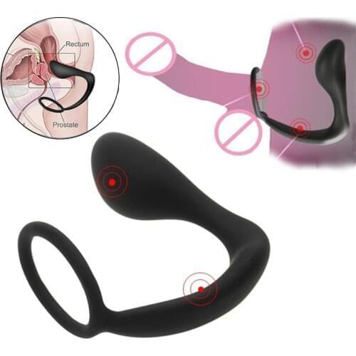 Silicone Dildo Anal Butt Plug Male Masturbator Prostate Massage Adult Sex Toys For Couples Gay Extended Ejaculation Accessories