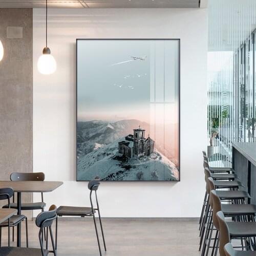 Nordic natural landscape Canvas Painting Posters and Print Minimalist home decor Wall Art Pictures For Living Room Bedroom Aisle